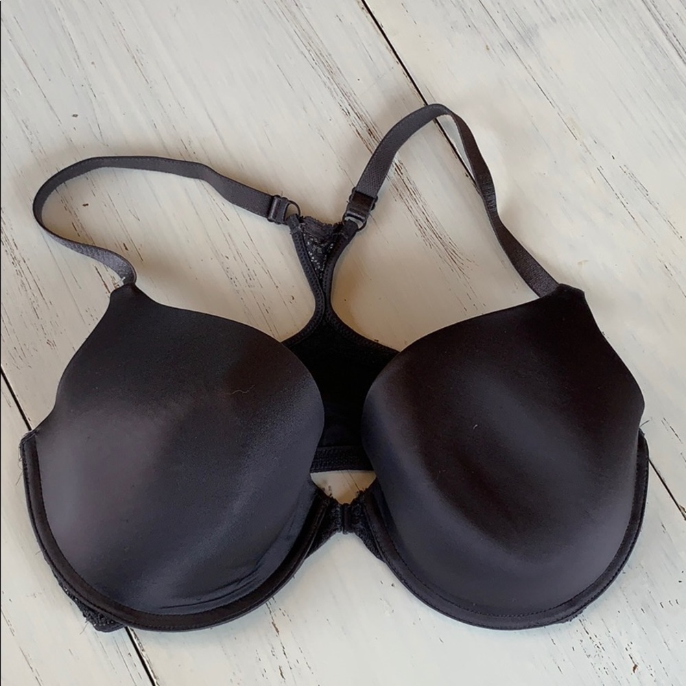 Gray lace Razorback bra